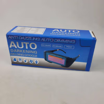 TaffGUARD Kacamata Las Otomatis Auto Darkening Soldering Goggles - 5100B - Black — gambar 5