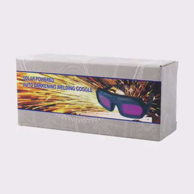 TaffGUARD Kacamata Las Otomatis Auto Darkening Soldering Goggles - TX-012 - Black — gambar 5