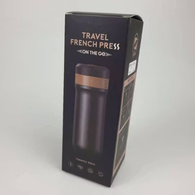 iCafilas Travel Mug Portable French Press Coffee Maker 320ml - FK11 - Black — gambar 5