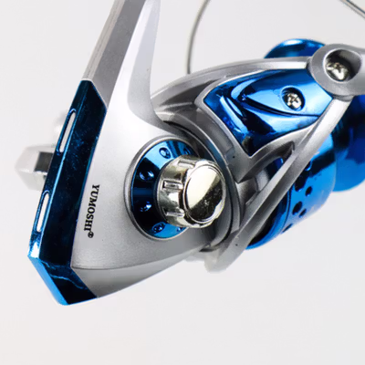 YUMOSHI Reel Pancing Spinning Fishing Reel 5.5:1 SA Series SA5000 - Silver Blue — gambar 5