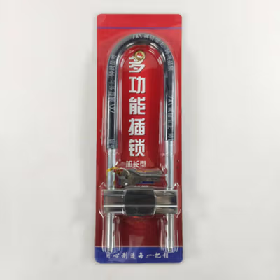LIANGSHAN HAOHAN Kunci Gembok Sepeda U Lock Baja Tebal 10mm 33.5cm - GU90 - Black — gambar 5
