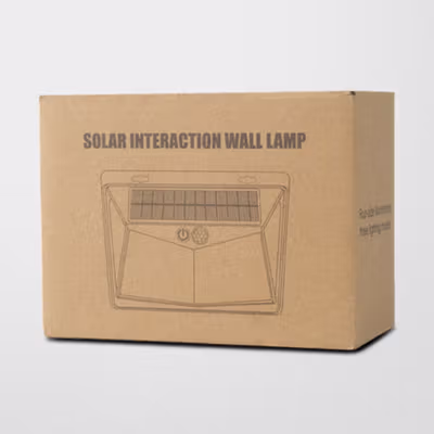 AMARYLLIS Lampu Dinding Solar Sensor Outdoor Waterproof Cool White 208 LED - AM200 - Black — gambar 5