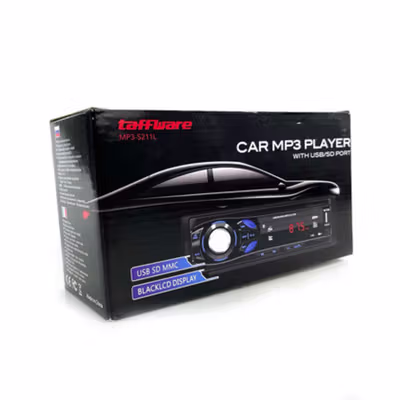 Taffware Tape Mobil Audio MP3 Player Bluetooth 5.0 60W with Remote - MP3-S211L - Black — gambar 5