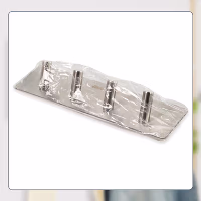 TaffHOME Gantungan Dinding Kapstok Hook Hanger 4 Hanger - MT30 - Silver — gambar 5