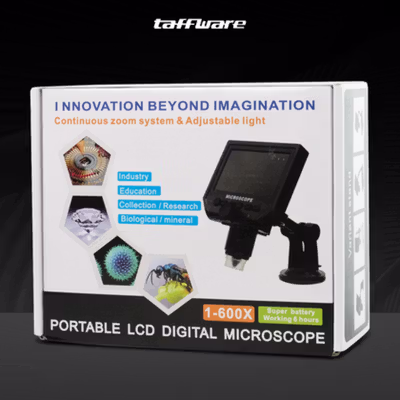 Taffware Mikroskop Digital 3.6MP 600X with Monitor and Fleksibel Stand - G600 - Black — gambar 5