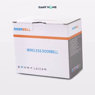 TaffHOME Bel Rumah Wireless Waterproof 2 Receiver Doorbell - Q189-BB - Black — gambar 5