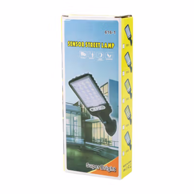 Allilit Lampu Dinding Solar Sensor PIR Waterproof Cool White 72 COB - 616-1 - Black — gambar 5
