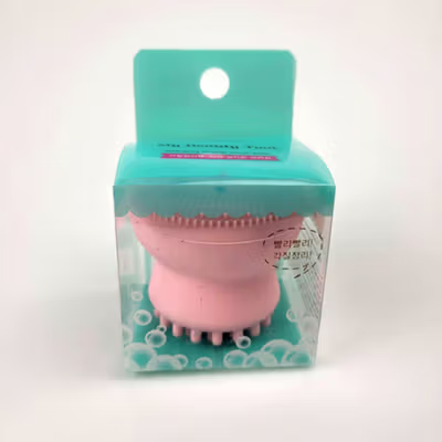 ETUDE Facial Cleansing Pad Scrub Brush Octopus Jellyfish - GZ03 - Pink — gambar 5