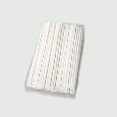 ETRSUNTECH Sedotan Kertas Steril Bungkus Eco Paper Straw 100 PCS - QW95 - White — gambar 5