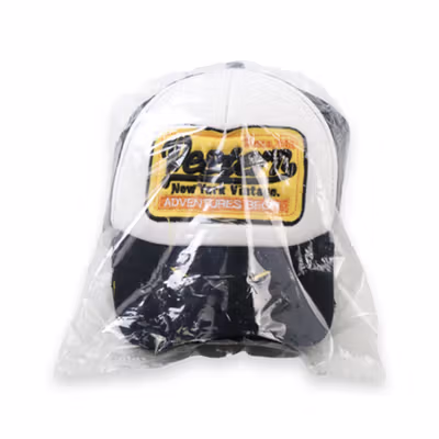 FLB Topi Trucker Jaring Mesh Hat Western New York Vintage - F207 - Black — gambar 5
