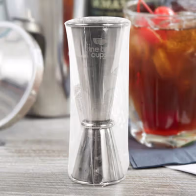 One Two Cups Gelas Ukur Jigger Bartender Double Shot 30ml dan 50ml - MSA10 - Silver — gambar 5