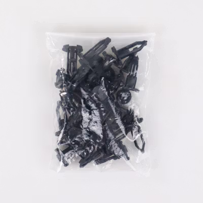 Klip Kancing Plastic Car Buckle Rivet 20 PCS - 1184 - Black — gambar 5