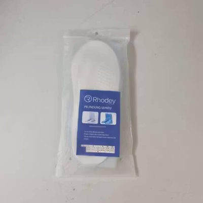 Rhodey Jas Hujan Sepatu Anti Air Rain Shoe Cover PVC with Zipper L - H-250 - White — gambar 5