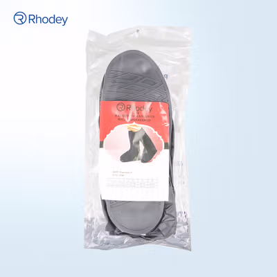 Rhodey Jas Hujan Sepatu Anti Air Rain Shoe Cover PVC Zipper Reflector M - H-212 - Black — gambar 5