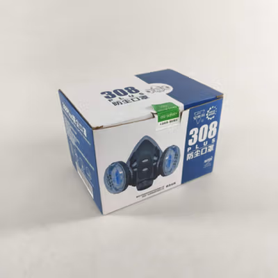 ASL Masker Gas Respirator Half Face with Safety Glasses - 308A - No Color — gambar 5