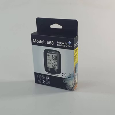 CNC Speedometer Sepeda Digital Odometer Backlit Waterproof 19 Function - 668 - Black — gambar 5