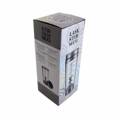 LASKSTIRMUG Botol Minum Protein Shaker Electric Bottle BPA Free 480ml - 1505 - Transparent — gambar 5