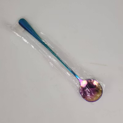 Asipartan Sendok Teh Dessert Rainbow Spoon Stainless Steel Bulat - A014 - No Color — gambar 5