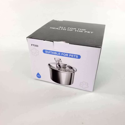 AONISE Water Dispenser Fountain Tempat Air Minum Kucing Anjing 2L - FT333 - Silver — gambar 5