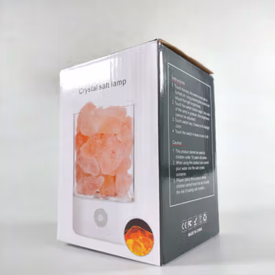 ICOCO Lampu Tidur LED Crystal Salt Night Lamp 7 Colors 3W 5V - M4 - White — gambar 5