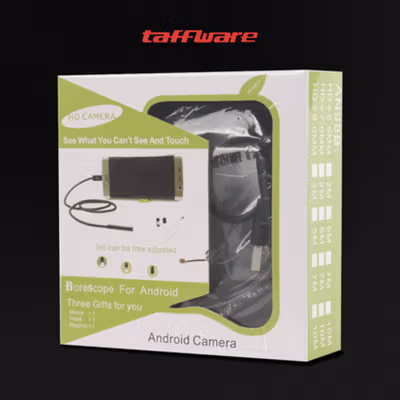 Taffware Kamera Endoskopi Endoscope USB OTG IP67 Borescope LED 480P - AN98B - Black — gambar 5