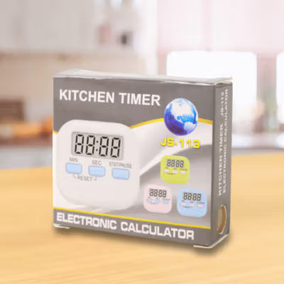 TaffHOME Timer Masak Dapur Digital Magnetic Alarm Kitchen Countdown - JS-113 - White — gambar 5