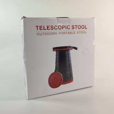 ACCERY Kursi Lipat Outdoor Mancing Portable ABS Telescopic Chair - NDS66 - Black — gambar 5