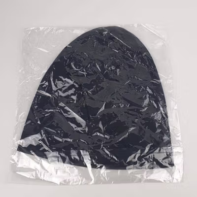Ecobros Topi Kupluk Pria Wanita Kain Katun Winter Beanie Hat - EC001 - Black — gambar 5