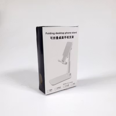 Dawndesslo Universal Smartphone Folding Desktop Holder Stand 4-6 Inch - 0011 - White — gambar 5