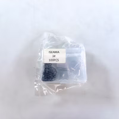 TaffSPORT Kail Pancing Ikan Barbed Fishing Hook Carbon Steel 100 PCS No 3 - IS300 - Black — gambar 5