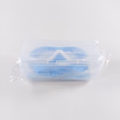 Chanskyu Kacamata Renang Anak Anti Fog UV Protection with Earplug - CK185 - Blue/White — gambar 5