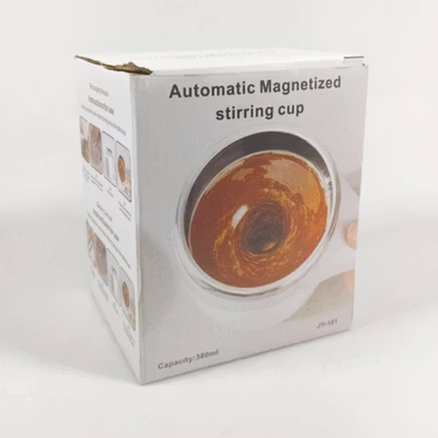 Ditim Cangkir Aduk Otomatis Baterai AAA Self Stirring Mug 380ml - HQ-630 - White — gambar 5
