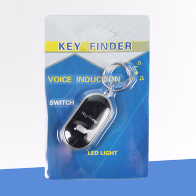 Gantungan Kunci Siul Anti Hilang Key Finder Voice Induction LED - YY-315 - Black — gambar 5