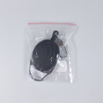 FXM Klip Gantungan Kunci Tali Puller Keychain ID Holder - FX-12 - Black — gambar 5