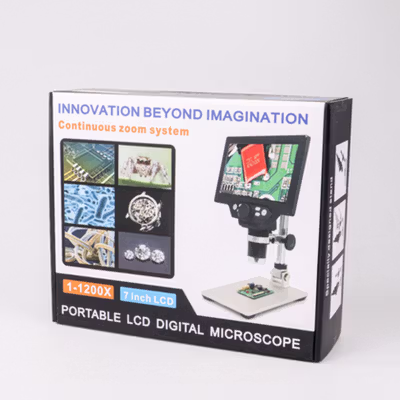 Taffware Mikroskop Digital 12MP 1200X Monitor 7 Inch with Metal Stand - G1200 - Silver — gambar 5