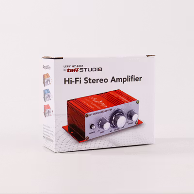 TaffSTUDIO LEPY HiFi Stereo Amplifier Speaker Audio 2 Channel 20W - HY-2001 - Red — gambar 5