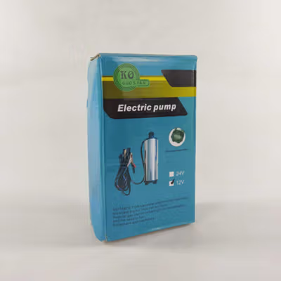 GUOSFAN Pompa Minyak Oli Submersible Diesel Pump 12V 51mm - BXG38 - Silver — gambar 5