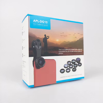 APEXEL 10in1 Lensa Kamera Fisheye Macro Wide Tele CPL Kale Filter - APL-DG10 - Black — gambar 5