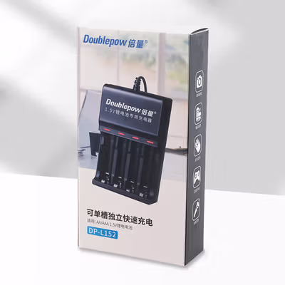 Doublepow Charger Baterai 4 Slot AA AAA Li-Ion USB - DP-L152 - Black — gambar 5
