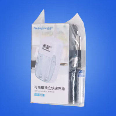 Doublepow Charger Baterai Rechargeable 2 Slot AA AAA with AAA 2 PCS - DP-B01 - White — gambar 5