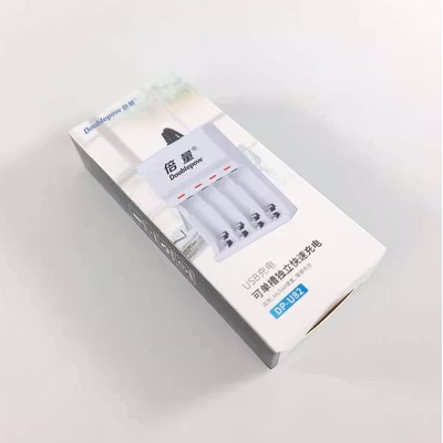 Doublepow Charger Baterai Rechargeable 4 Slot AA AAA with AA 4 PCS - DP-U82 - White — gambar 5