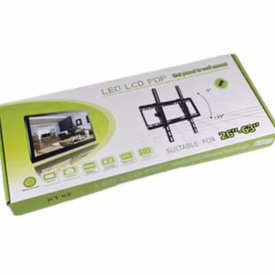 Taffware Bracket TV Dinding VESA 400x400mm Adjustable untuk 26-63 Inch - KT02 - Black — gambar 5