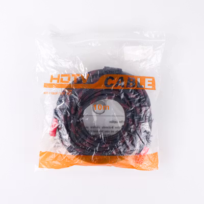 High Speed HDMI to HDMI Cable OD7.3mm Gold Plated 1080P 10M - HYX - Black — gambar 5