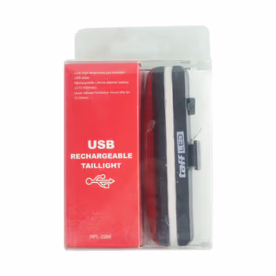 TaffLED Lampu Belakang Sepeda LED Rechargeable Tail Light 500mAh - RPL-2266 - Red — gambar 5