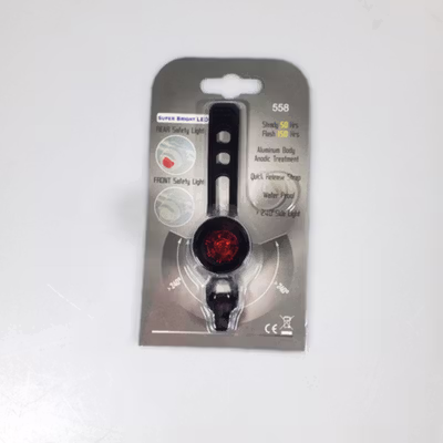 TaffLED Lampu Belakang Sepeda Silicon Strap Waterproof CR2032 Battery - 558 - Black — gambar 5