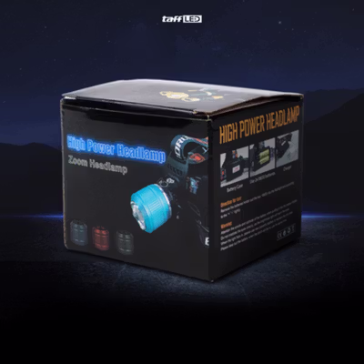 TaffLED Senter Kepala Headlamp LED Waterproof 10000 Lumens - IHT425H1 - Golden — gambar 5
