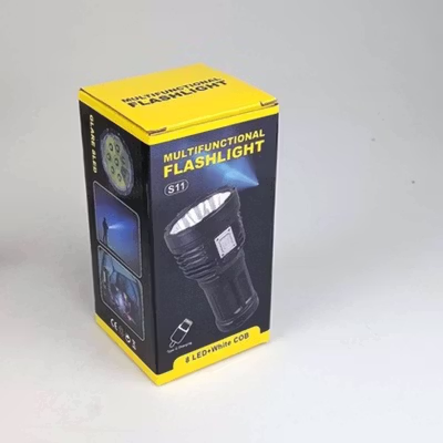 ZHIYU Senter LED Flashlight Waterproof USB Rechargeable XPE dan COB - S11 - Black — gambar 5