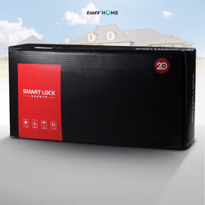 TaffHOME Smart Door Lock Fingerprint Password Card Alarm - P-7 - Black — gambar 5