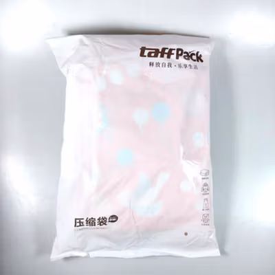 TaffPACK Kantong Plastik Vakum Pakaian Multisize 10 PCS Hand Pump - SN1000 - Pink — gambar 5