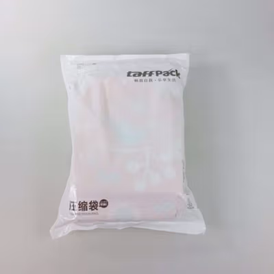 TaffPACK Kantong Plastik Vakum Pakaian Multisize 8 PCS with Hand Pump - SN1000 - Pink — gambar 5